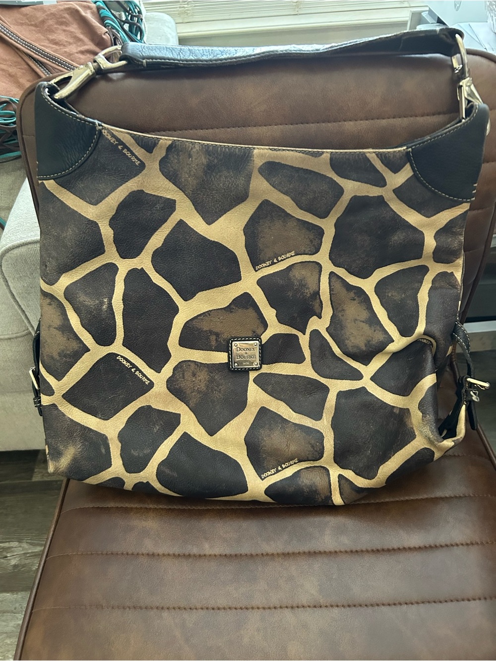 Dooney & Bourke Giraffe Leather Hobo